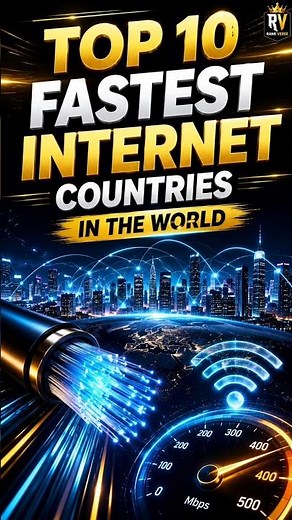 Top 10 Fastest Internet Countries in the World 🌐⚡ | Fastest Broadband Speeds 2026 #shorts #viral