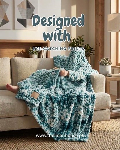 💎Soft Touch Fleece Throw – Luxury Printed Blanket