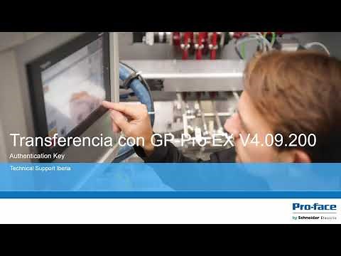 Transferir un proyecto con el GP-Pro EX V4.09.200 - Authentication Key