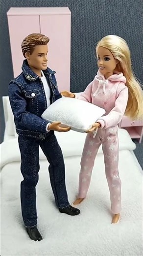 Doll Couple Morning Routine 💕Mini Barbie Couple Cute Moment 🥰