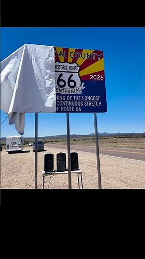 A Sign Too Big To Steal... We Hope — A New Route 66 Centennial Sign