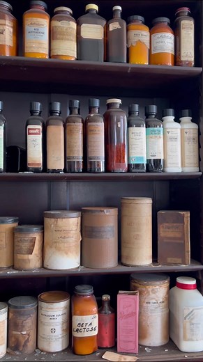 Exploring a Historical Abandoned Pharmacy Built in 1904. Most of the Original Fixtures, Including the Tin Ceiling, Rolling Ladders, & Wooden Cabinetry Were All Left Inside. They Also Left Alot of Vintage Medications & Old Pharmaceuticals! #abandonedplace #abandonedpharmacy #pharmacytiktok #vintagemedicine #pharmacie #pharmacueticals #pills