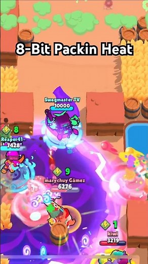 8-Bit using Cheat Codes #3v3 #8bit #brawlstars #