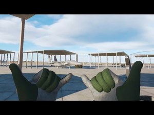 DCS Quest 3 F16 cold start with hand tracking