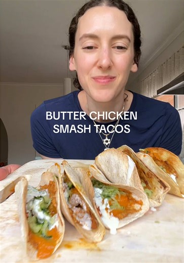 Butter Chicken Smash Tacos Recipe for Family Dinner