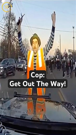 Protester Blocks Cop Car & Regrets It Instantly 😱🔥
