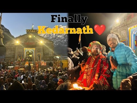 Kedarnath pahuchte hi rona aa gya❤️🥲|| har har mahadev 🔱🕉️