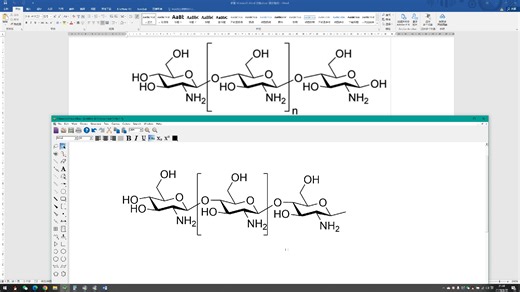 ChemDraw绘图-椅式环己烷类型聚合物绘制
