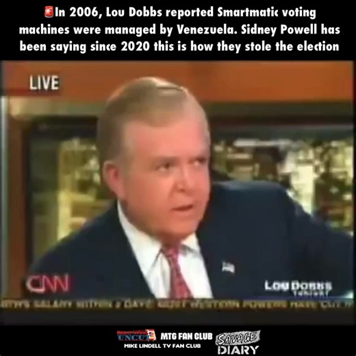 🚨In 2006, Lou Dobbs reported Smartmatic voting machines were managed by Venezuela. Sidney Powell has been saying since 2020 this is how they stole the election Part 9 | Marjorie Taylor Greene Fan Club