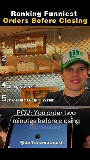Ranking Funniest Orders Before Closing! 😂🍔 #funny
