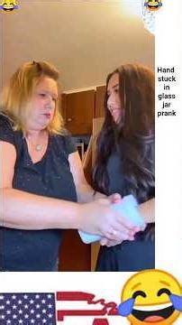 💌Hand stuck in glass jar prank #PrankVideo #HandStuckChallenge #FunnyFails”#fyp 😂