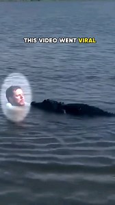 Man's reaction to angry alligator 😂