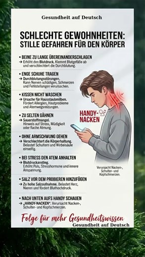 Schlechte Handy-Gewohnheiten, die deinen Körper still und leise schädigen