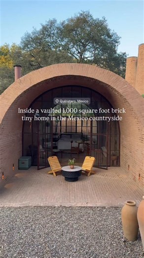 This is Casa de Barro - a vaulted 1,000 square foot tiny home in Querétaro, Mexico on the incredible, regenerative Rancho El Ameyal farm. | casitamx