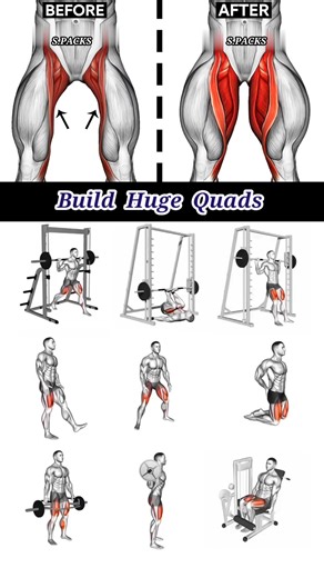 ✅ Exercise to Build Huge Quads #fitness #gym #exercise #workout #workoutroutine #fitnesstips #exercisetips #bodybuilding #quads #quadsworkout #legs | Sanu Packs