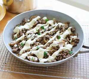 AIP Philly Cheesesteak Skillet (Paleo, GF, Whole30, Low Carb)