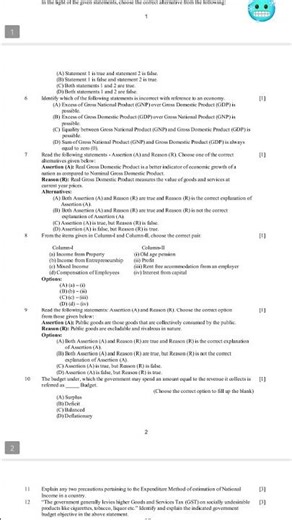 👉 Class XII Economics (Code 030) Sample Question Paper 2025–26 #cbseboard2026 👈