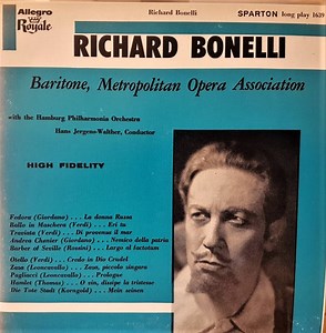 Richard Bonelli - Richard Bonelli, Baritone, Metropolitan Opera Association