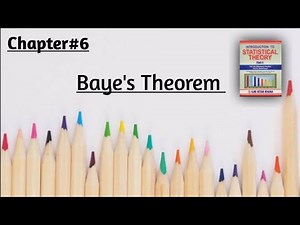 Baye's Theorem by Sher Muhammad Chaudhary |Chapter#6 |Probability