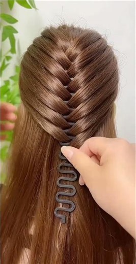 Fishbone Braid Tutorial 🐟✨ Easy Hairstyle for Beginners