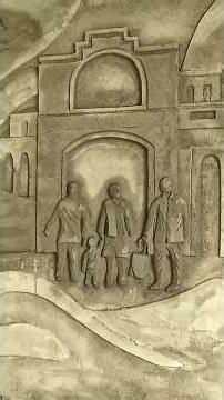 Handcrafted Wall Relief Sculpture in Cement | Artistic Wall Decor