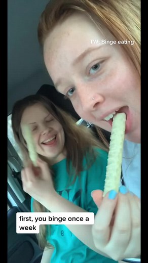 i’m recovering now but binge eating is something that needs to be talked about more!! i was completely unaware of the damage i was doing because i didn’t seem to be doing anything wrong.. inspired by @ColeReyOfficial #bingeeatingawareness #eatingdisorderawareness #stopthestigma