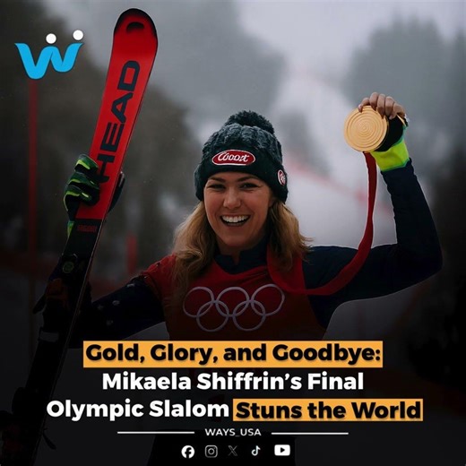 Mikaela Shiffrin’s Final Olympic Slalom Stuns the World #olympics #usa #fyp #waysusa #shorts