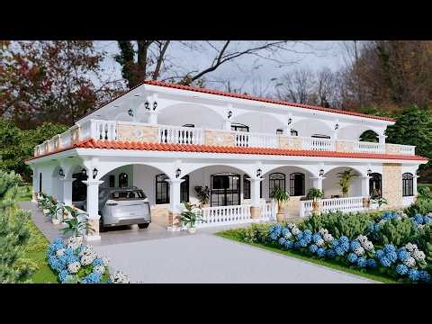 ⚪✅🌵Diseño de Casa 22 x 12 Metros | Como construir una casa estilo guatemalteco?/ Recorrido Virtual