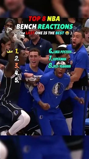 TOP 8 NBA Bench Reactions 😂🏀