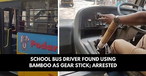 In a bizarre episode, this school bus driver used bamboo as an alternative to a gear stick. Watch how the incident came to light and what happened after: http://bit.ly/BambooGear | TOI Plus