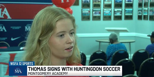 Montgomery Academy's Kirsten Thomas signs with Huntingdon soccer