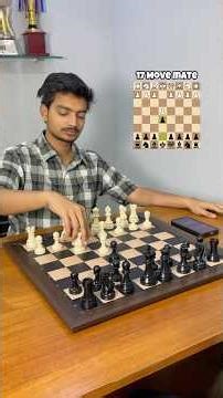 EPIC 17-Move Mate with Italian Opening in chess! #checkmate #chess #chessshorts