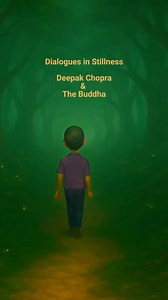 18K views · 290 reactions | “Dialogues in Stillness” An intimate moment between Deepak Chopra, MD and the Buddha—where silence speaks, and wisdom listens. A short animated journey into presence, peace, and the power of simply being. Animation credit: Frank Pulice @thepulicedept #DialoguesInStillness #DeepakChopra #TheBuddha #Mindfulness #StillnessSpeaks #AnimatedWisdom #MeditationMoments | Deepak Chopra | Facebook