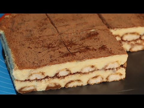 KREMASTI KOLAČ SA PIŠKOTAMA - brzi kolač koji se ne peče!