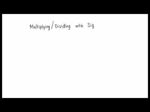 Multiplying and dividing with significant figures