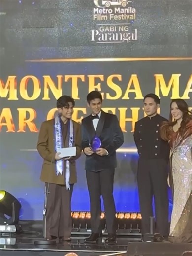 Will Ashley and Dustin Yu win the Montesa Male Star of the Night special award at the 51st MMFF Gabi Ng Parangal. #PEPCoverage #PEPGoesTo #MMFF2025 #51stMMFFGabiNgParangal #PEPat51stMMFFGabiNgParangal #PEPVideo