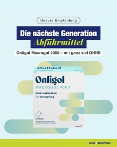  Nur das Wesentliche - Onligol Macrogol 4000!  Hier geht es direkt...