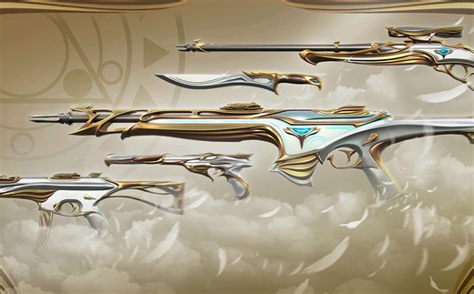 无畏契约 天界神兵/鎏金帝王系列皮肤 全皮肤炫彩实机展示 ---VALORANT 源能封测内容系列