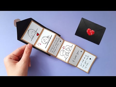 DIY valentines gift ideas | How to make valentine card for boyfriend | Easy craft ideas with paper