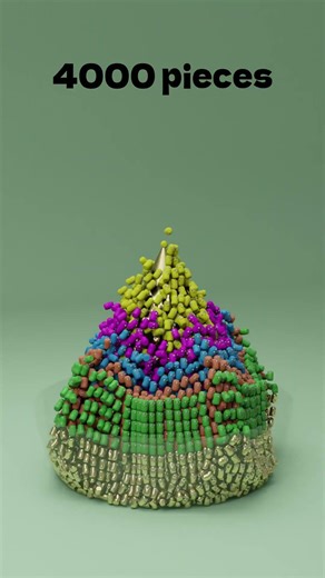 1000 vs 8000 Toys Falling Simulation 🔥