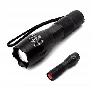 [Hot Item] Best Bright Aluminum LED Rechargeable Handheld 18650 Battery or 3*AAA 10W LED Tactical Flashlight