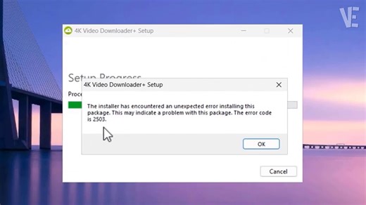 How To Solve The installer has encountered an unexpected error 2503 / 2502 Error on Windows 11/10/8/