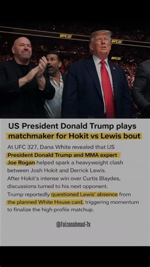 Tr*mp Sets Up UFC Fight || #yotubeshorts #news #latestupdate #shorts