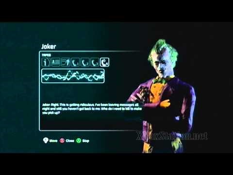 Batman Arkham City Joker Voicemails: Missed Calls