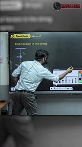 Find the Tension in the String 🧵🧐😳#physicswallah #shorts #pw