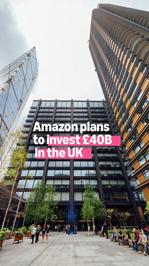 340K views · 154 reactions |  Amazon plans to invest £40 billion in communities across the UK over the next three years. This historic investment will support thousands of jobs nationwide, with a vast majority outside of London and the South East, and strengthen Britain's technology infrastructure, from expanding our AI and cloud computing capabilities to growing our network of operational facilities. We're proud to be building on our 27-year history in the UK! | Amazon.co.uk | Facebook