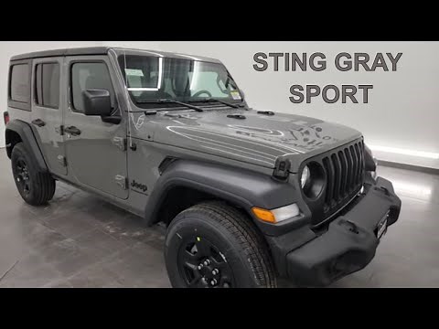 MOST IN DEPTH 2023 JEEP WRANGLER SPORT STING GRAY 4K WALKAROUND 23J124 SOLD!