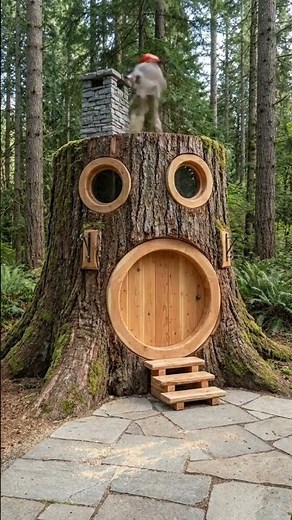 From Hollow Tree to Enchanted Forest Cottage 🌲✨ | Magical Stump House Transformation