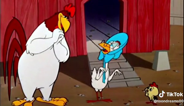 Classic Foghorn Leghorn Cartoon: A Rooster Surprise