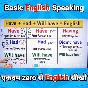 436K views · 35K reactions | Basic English Lesson 1 | Use of Will have had had | English Speaking Practice Class in Hindi #learnenglish | Sartaz Classes | Facebook